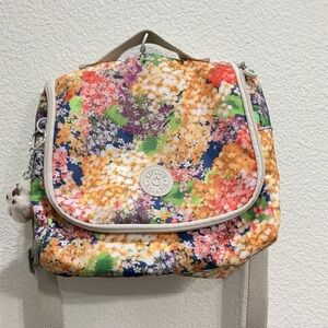Kipling Kicherou Floral Multi-Color Coralie Print Lunchbag